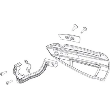Chrániče páček POLISPORT HAMMER 8307800001 vč. univerzální plastové montážní sady bílá YAMAHA YZ 450 F 1998-2023