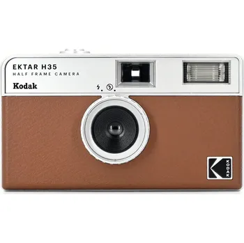 Kodak EKTAR H35 Half Frame Film Camera Brown + Baterie Kodak MAX Super AAA, 1ks/blistr