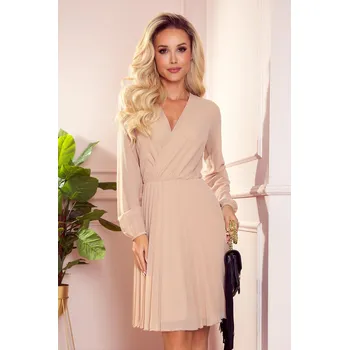 Dámské šaty Numoco Dámské mini šaty Isabelle béžová M