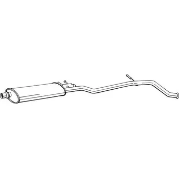 Výfukový systém Střední tlumič výfuku BOSAL 287-863