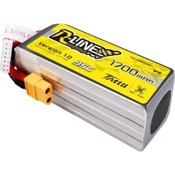 RC model auta Tattu R-Line 22,2V 1700mAh 6S 95C Lipo baterie s konektorem XT60 Plug