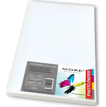 Tiskárna Fotopapír matný bílý kompatibilní s A3; 210g/m2;kompatibilní s laser.tis;100ks