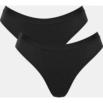 Kalhotky Dámské kalhotky GO Casual High leg 2P - BLACK - černé 0004 - SLOGGI BLACK XS