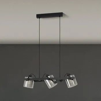 Eglo 780478 - Lustr na lanku CALERINO 3xE27/40W/230V černá