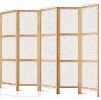 Paraván Paraván - Hvězdná mapa - Jemná souhvězdí v teplých odstínech Velikost: 225x172 cm, Provedení: Jednostranný