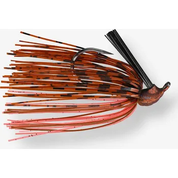 Umělá nástraha CAPERLAN Nástraha Rubber Jig s wolframovou jigovou hlavou Natural Craw 10,5 g - 3/8 oz KAŠTANOVÁ