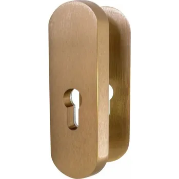 Dveřní kování OVAL přídavné kování bez překrytu Povrch: F4 - bronzový elox