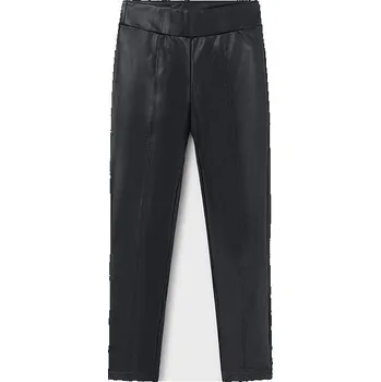 Dívčí legíny Mayoral Dlouhé kalhoty koženkové 7750 barva: černá, Rozměr: 152 (12 let)