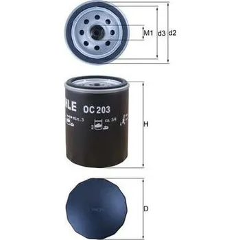 Olejový filtr Olejový filtr MAHLE OC 203