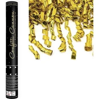Konfeta Serpentýny vystřelovací 40cm zlaté