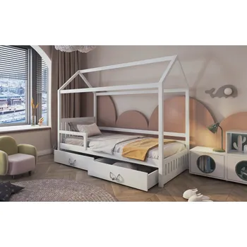 Postel Max-i Dětská postel domeček ADEN II CAMA UNO + ROŠT a ZÁSUVKY v ceně Zvolte rozměr:: 80 x 180 cm, Zvolte barvu:: olše