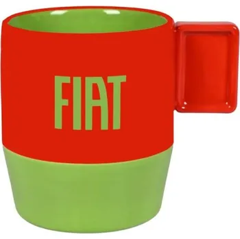 Keramický hrnek Fiat červeno-zlatý oficiální produkt