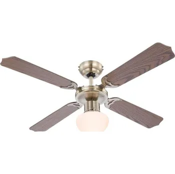 ZEVENTI - Stropní ventilátor NAVAGIO 1xE27/60W/230V hnědá