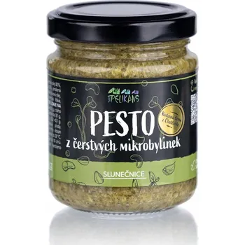 Omáčka Pesto z čerstvých mikrobylinek – slunečnice - The Pelikans 100g