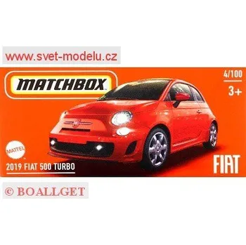 autíčko AUTÍČKO MATCHBOX DRIVE YOUR ADVENTURE HVR10 FIAT 500 TURBO
