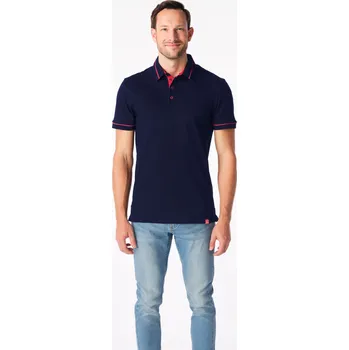 CityZen - SPARKS Pánská polokošile navy/červená XXL