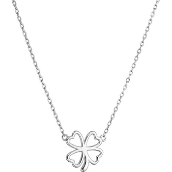 Náhrdelník Stříbrný náhrdelník čtyřlístek 62036
