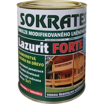 Lak na dřevo SOKRATES LAZURIT FORTE ČIRÝ 0,7KG