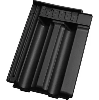 Střešní krytina Taška větrací TONDACH Traditon / Falcovka 11 posuvná připojení hřebene – glazura břidlicově černá