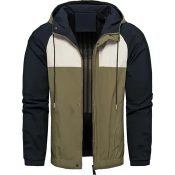 Recea Pánská přechodová bunda Rawiri černo-olivová XXL