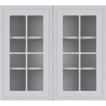 Kuchyňská skříňka Black red white Horní prosklená kuchyňská skříňka Verdi G-80/72-PV Barva korpusu skříněk: Bílá alpská, Zvolte barvu dvířek: Mističná mat