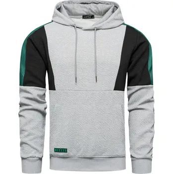 Pánská mikina Recea Pánská mikina s kapucí Kahi šedá L