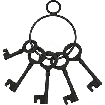 Karnevalový kostým House of Warfare Klíče Žalářníka, 5 železných klíčů od středověkého žaláře