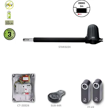 Pohon brány Key Automation S.r.l. Pravý pohon pro jednokřídlovou bránu do 2m/křídlo