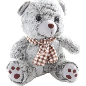 plyšák Plyšový medvídek šedivý - 25 cm
