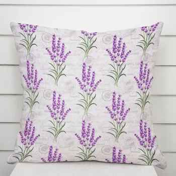 Povlak na dekorativní polštářek Dekorační povlak na polštář PML-033 Provence levandule 50 x 60 cm