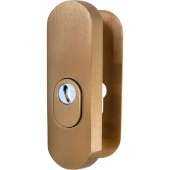 Dveřní kování OVAL přídavné kování s překrytem Povrch: F4 - bronzový elox