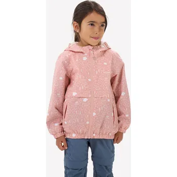 Chlapecké oblečení QUECHUA Dětská turistická nepromokavá bunda MH 500 4-5 LET RŮŽOVÁ
