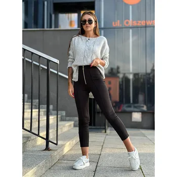 Dámské kalhoty Dámské legínové kalhoty PLR267 - černé - M