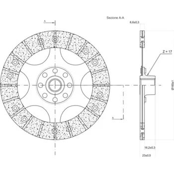 Sada třecích lamel spojky NEWFREN BMW R 1200 Classic 2001-2004