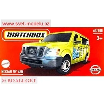 autíčko AUTÍČKO MATCHBOX DRIVE YOUR ADVENTURE HVR12 NISSAN NV VAN