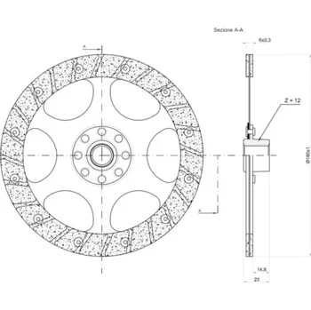 Třecí deska spojky NEWFREN - BMW R1200GS BMW R 1200 R 2009-2012