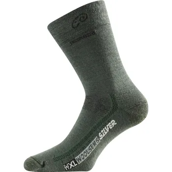 Pánské ponožky WXL merino ponožky - Tm.Zelená 620 / (46-49) XL / Tm.Zelená