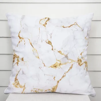 Povlak na dekorativní polštářek Dekorační povlak na polštář PM-065 Hnědo-béžový mramor 30 x 50 cm