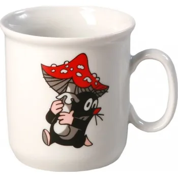 Porcelán Thun Porcelánový hrníček krteček a muchomůrka 245 ml