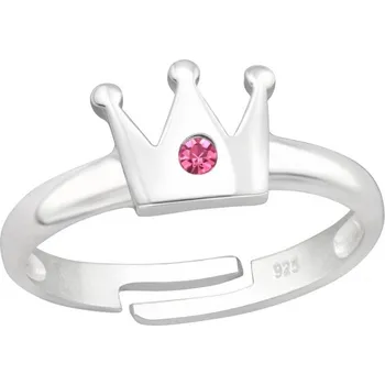 Prsten Prosperk Dětský stříbrný prstýnek Korunka S3451
