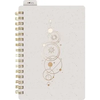 Blok Blok A6 linkovaný se spirálou krémový