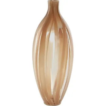 Váza Váza Home ESPRIT Broskev Sklo Moderní 17,5 x 17,5 x 44 cm