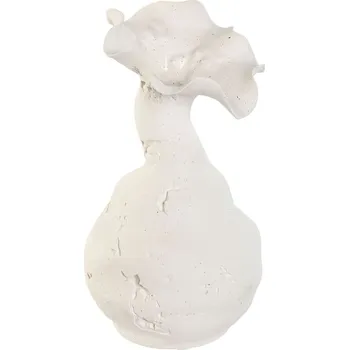 Váza Váza Home ESPRIT Bílá Keramický Řemeslný styl 13 x 13 x 24 cm