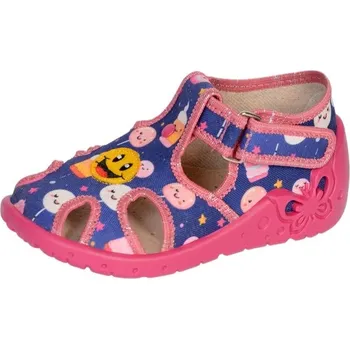 Dívčí obuv „Dětské bačkory Zetpol Martyna 2592 – přezůvky se zapínáním na suchý zip | Botonožka.cz“ Velikost: 22