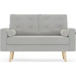Světle šedá 2místná pohovka MANDI