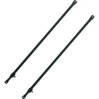 Komín Samostatné tyče černé l= 3,0m pro vyšší nadstřešní část