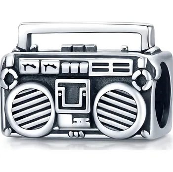 Přívěsek Endy-shop Stříbrný přívěsek korálek retro radio