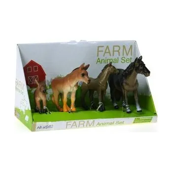 Sada - koně a oslíci; 21x12x9cm,,