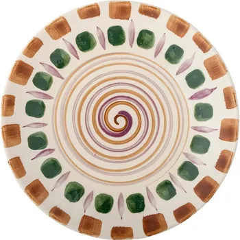 Zeleno-hnědý talíř z kameniny ø 27 cm Shama – Bloomingville ID_1564672