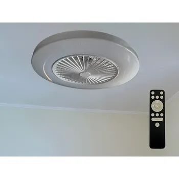 Nástěnné svítidlo LED svítidlo + stropní ventilátor STAR + dálkový ovladač 72W - LCL6350